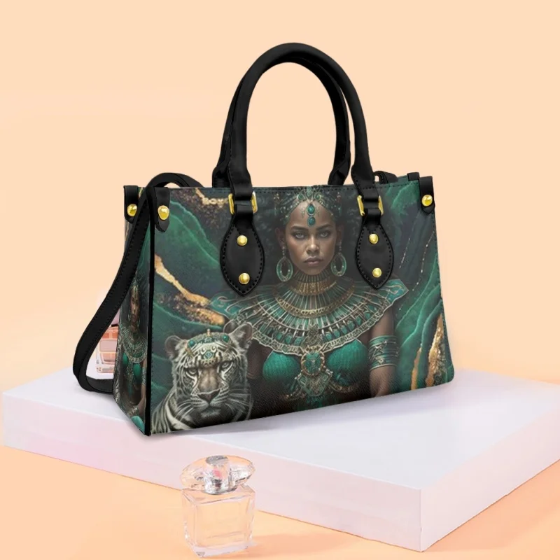 2023 African Women Pattern Branch Design Handbags For Women Fashion Shoulder Shopping Bag Practical Ladies Tote Bags Commuting