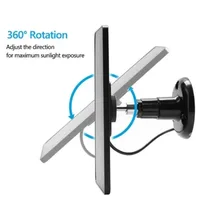 360 °   Support rotatif, panneau solaire Type-C étanche IP67, résistant aux intempéries extrêmes, chargeur solaire extérieur pour caméra de sécurité 2