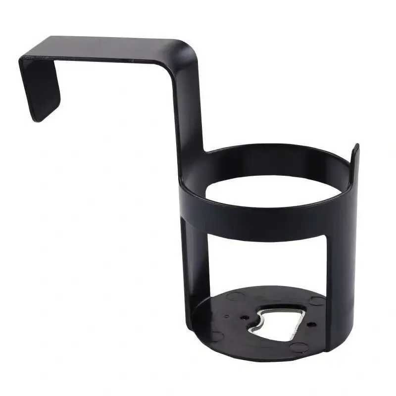 Black ABS Auto Door Window Hanging Beverage Holder