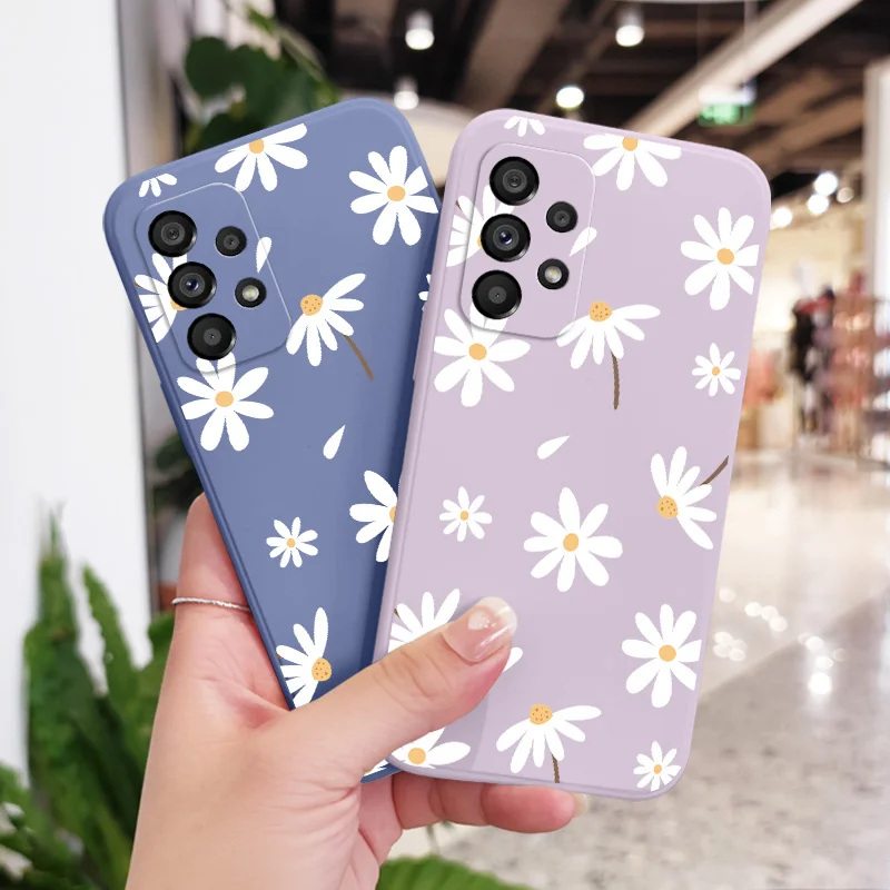 Charming Daisy Silicone Phone Case Cover