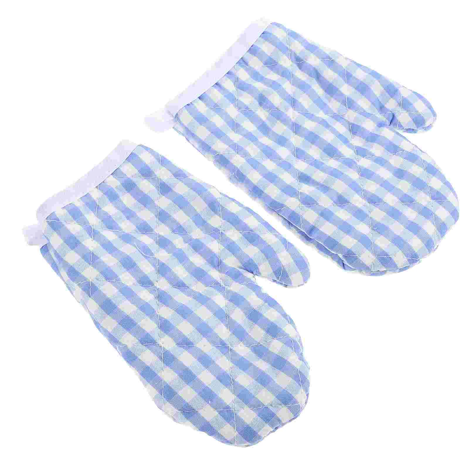 

Kids Oven Mitts Kitchen Heat Resistant Gloves Polyester Microwave Gloves Cooking Baking Mitts For Children