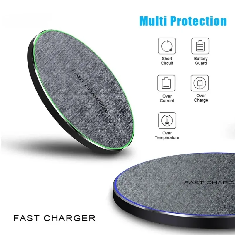 Ultra-Thin Fast Wireless Charger Pad for Samsung Galaxy S24 S23 S22 iPhone 17-12