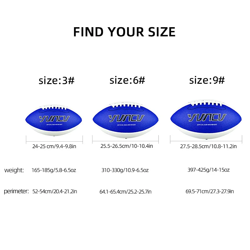 American Football 1pc Standard American Football For Outdoor Training And Recreational Play With Official Standard Size Size 9 6 3 Rugby Birthday