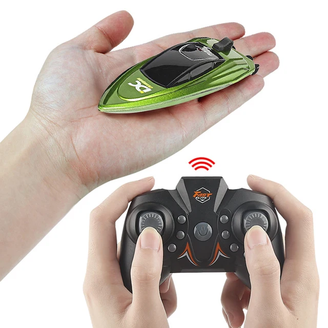 Mini RC Boat 5km/h Radio Remote Controlled High Speed Ship with LED Light Palm Boat Summer Water Toy Pool Toys Models Gifts 6