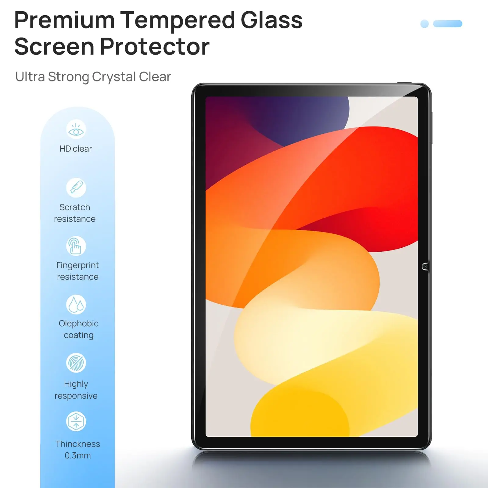 High Quality Tempered Film for Redmi Pad SE 11 inch 2023 Screen Protector with Camera Protective Glass 9H hardness Anti-scratch 3