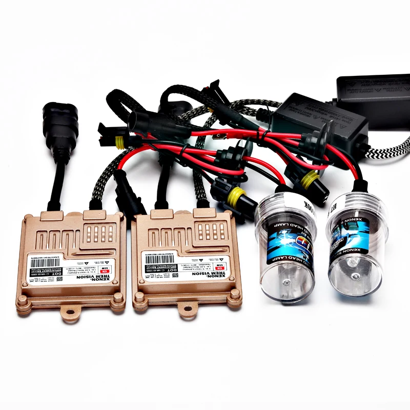 Xenon H7 55W Slim Ballast Kit Hid Xenon Lampadina Per Fari 12V H1 H3 H11 H4 Xenon Hid Kit 4300K 6000K Sostituire La Lampada Alogena