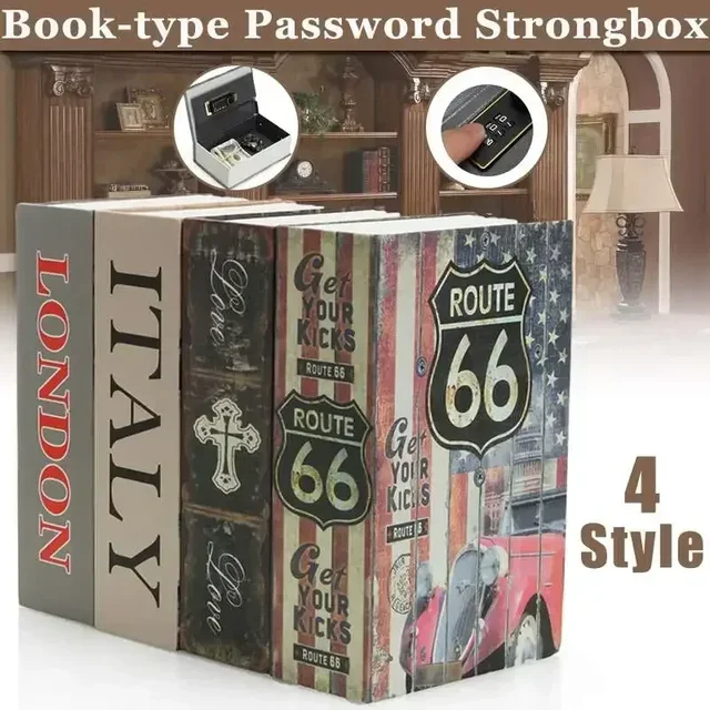 Home Secure Combination Key Lock Safe Box Cash Box Dictionary Book Box Mini Dictionary Book Money Hide Secret 1