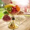 Flower Snack Dessert Plate Fruit Bowl Light Luxury with 5 Bowl Dried Fruit Plate for Cafe Household Office Wedding Living Room 3