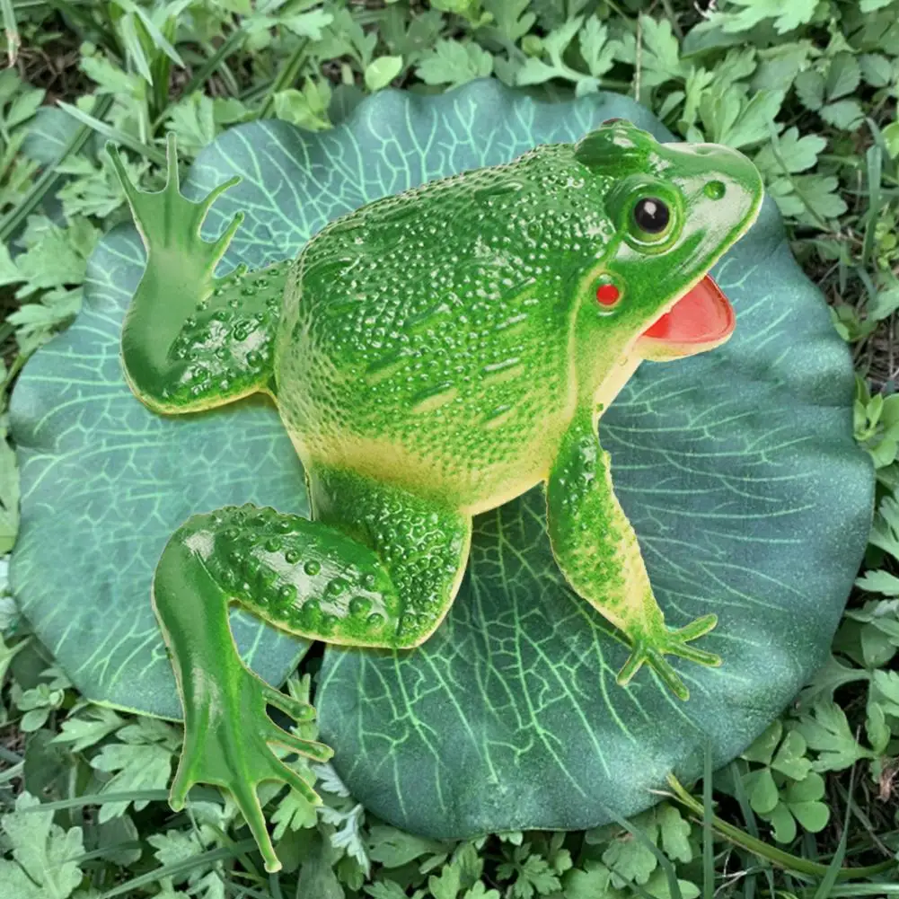 Great Simulation Sounding Frog Toy Plastic Sounding Frog Toy Cognitive Ability Training for Party