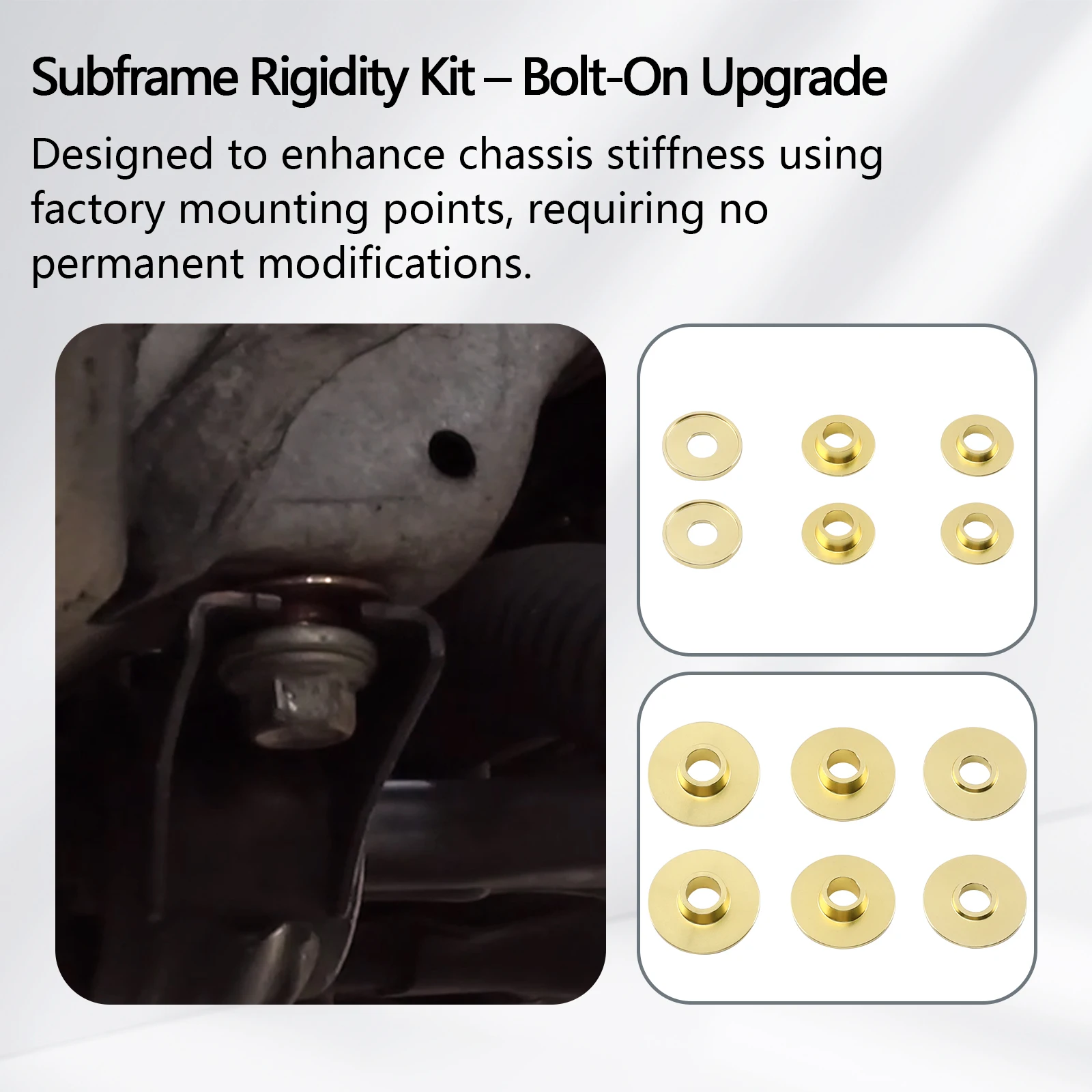 혼다 시빅 FE1 / FL1 FL5 타입 리어용 PW-SUBFRAME-COLLAR-FE-REAR 레이싱 서브프레임 리지드 칼라