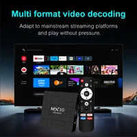 Smart TV Box 4K Mali-G31 MX10 K2 Android 13 Allwinner H313 Wi-Fi 2,4G/5G + BT4.0 Поддержка голосового пульта дистанционного управления Fire TV Box — изображение 6
