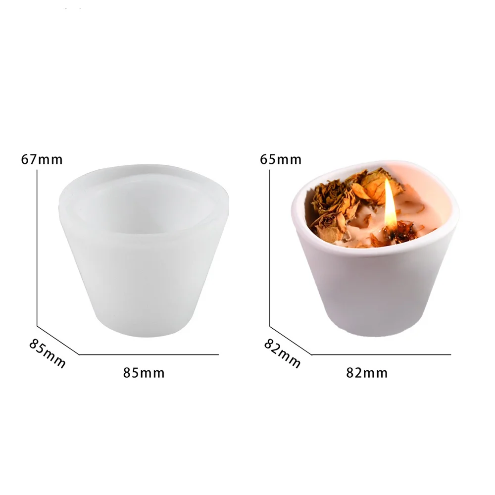 قالب سيليكون لحامل الشموع الدائري الشبكي، يستخدم ل...