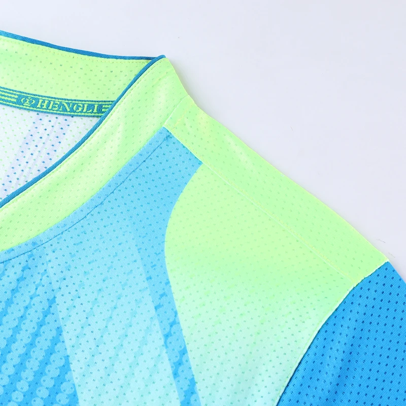 Badminton Table Tee Women Print Exercise Causal Large Size Patchwork Neck Gym Workout Jerseys Running Exercise Training Shirts