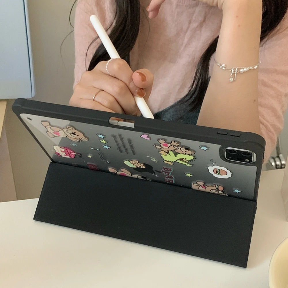 Cute Bear Tablet Case For iPad