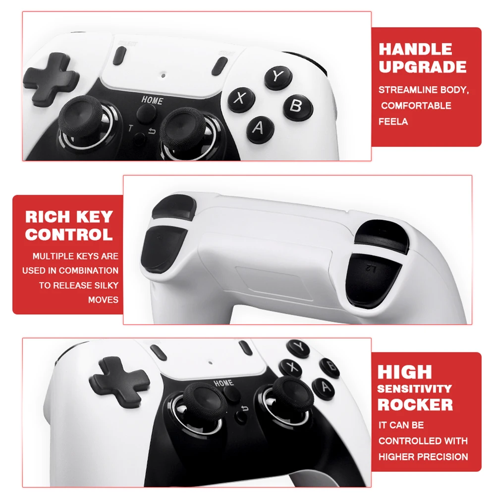 3D Joystick Support 256GB TF Card Expansion HD 4K 2.4G Video Game Console 40000+ Games Mini Pocket Games Console for Boys Girls