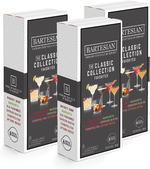 The Classic Collection Favorites Cocktail Mixer Capsules, Variety Pack of  18 Cocktail Capsules, for Bartesian Premium Cocktail M - AliExpress
