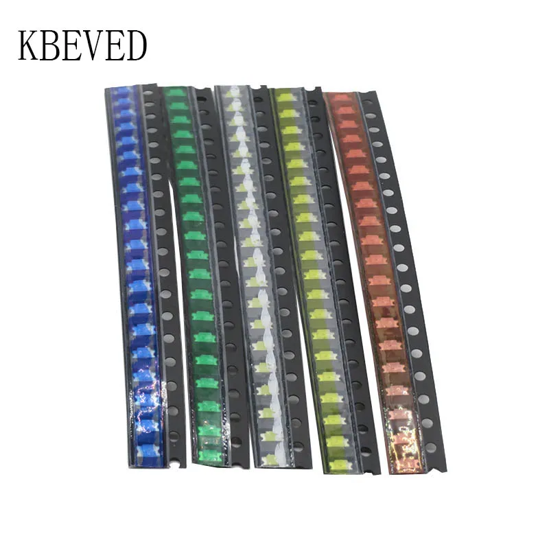 

5 colors x20pcs =100pcs SMD 0805 led kit Red/Green/Blue/Yellow/White LED Light Diode KIT