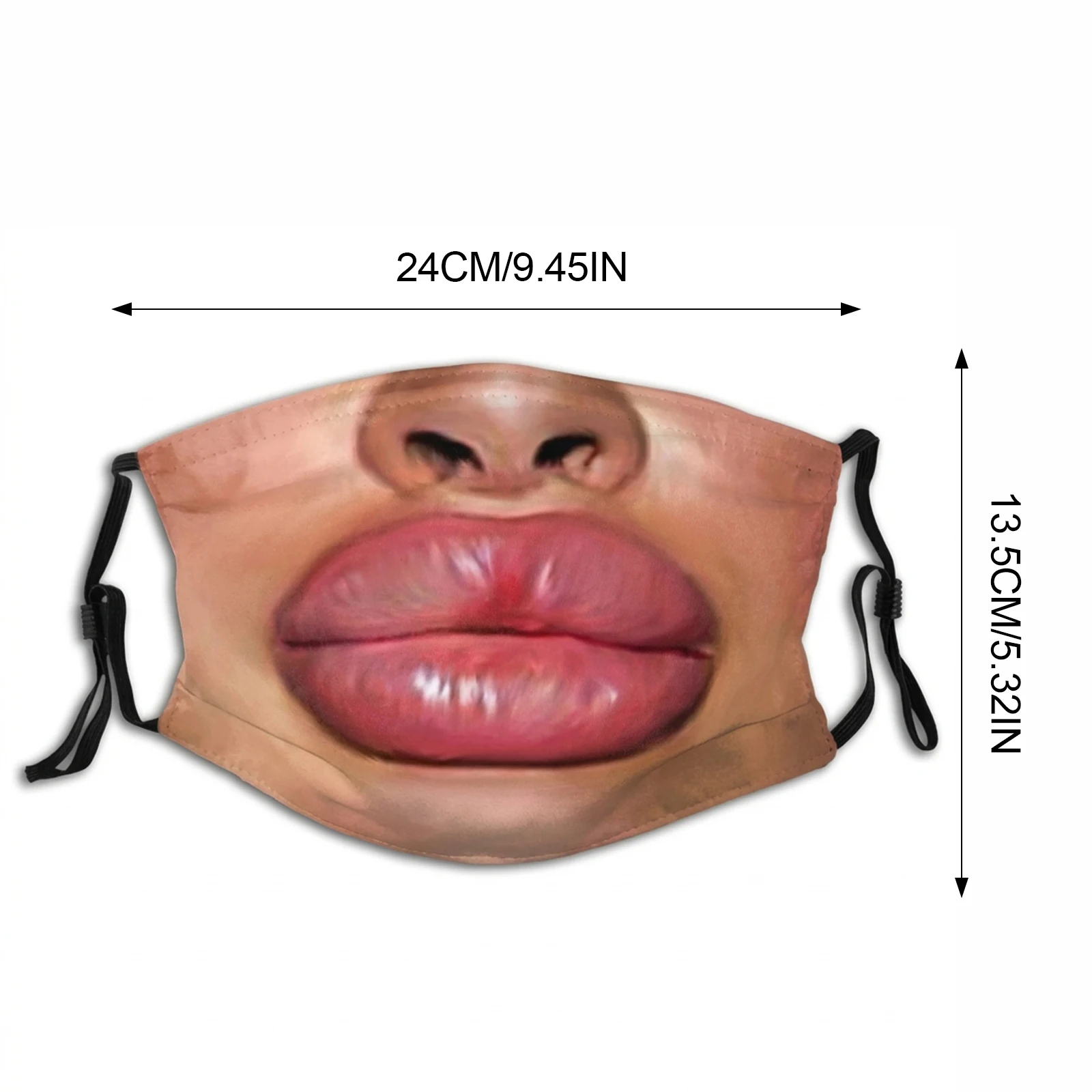 High-Definition Printed Cotton Face Mask with Adjustable Straps for Fun and Breathability