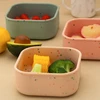 1PCS Silicone Feeding Bowl With Lid Kids Dishes Plate BPA Free Reusable Silicone Lunch Box Microwaveable Lunch Box Baby Stuff 2