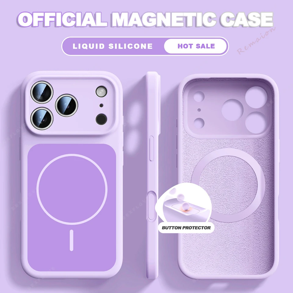 ตัวเลือกสินค้า เคสแม่เหล็กซิลิโคนเหลว iPhone 17/16/15 Pro Max พร้อม Magsafe