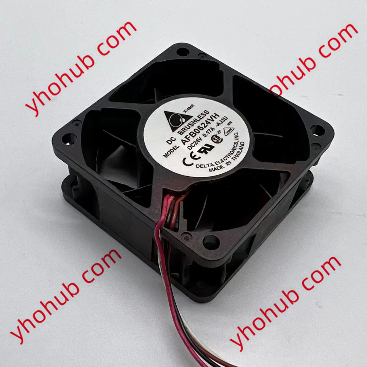 Delta Electronics Afb0624vh Aj3u dc 24v 0.17a 60x60x25 mm Ventilador de Refrigeração do Servidor de Fios
