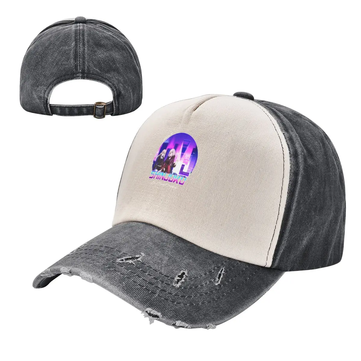 

Unisex Fashion Vaporwave Jeanne Alter And Saber Alter Shinjuku Washed Baseball Caps