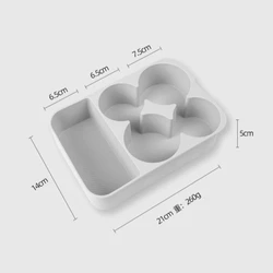 Enhanced Car Central Control Refrigerator Silicone Anti - Slip Pad (Grey)