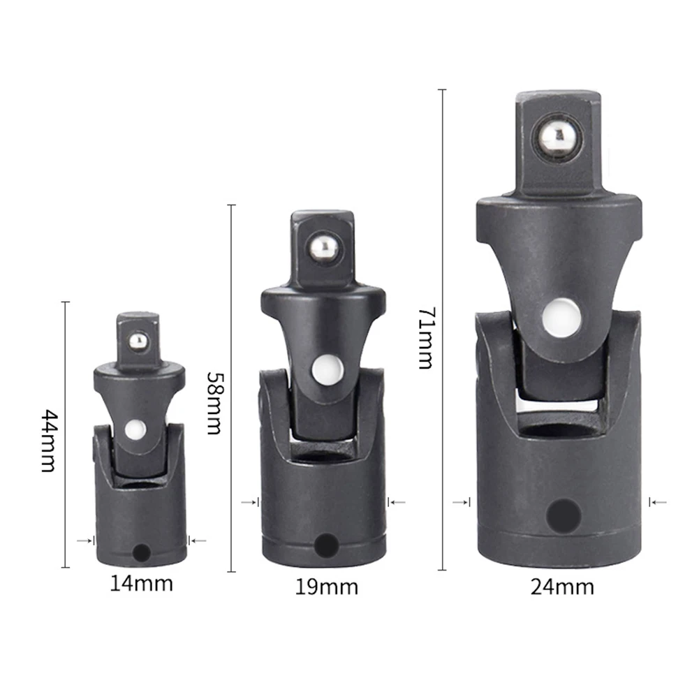 360 Degree Swivel Knuckle Joint Air Impact Wobble Socket Adapter Hand