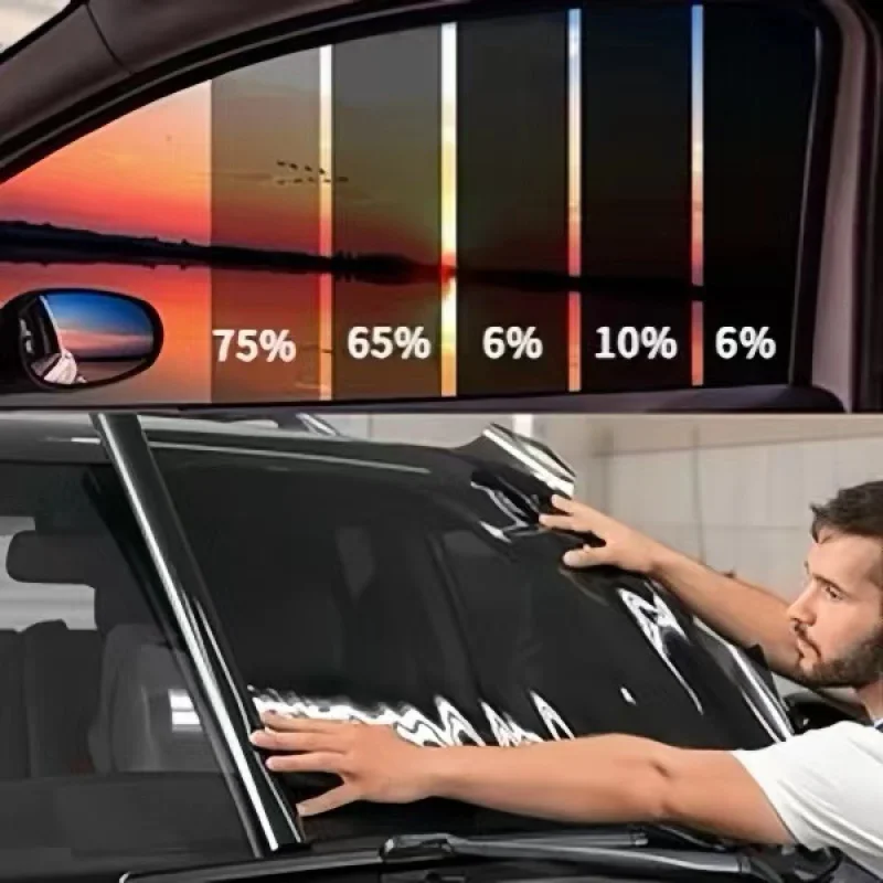 

PFCC Car Window Tint Window Privacy Film, Car Shade Front Windshield, Heat & UV Block and Scratch Resistant