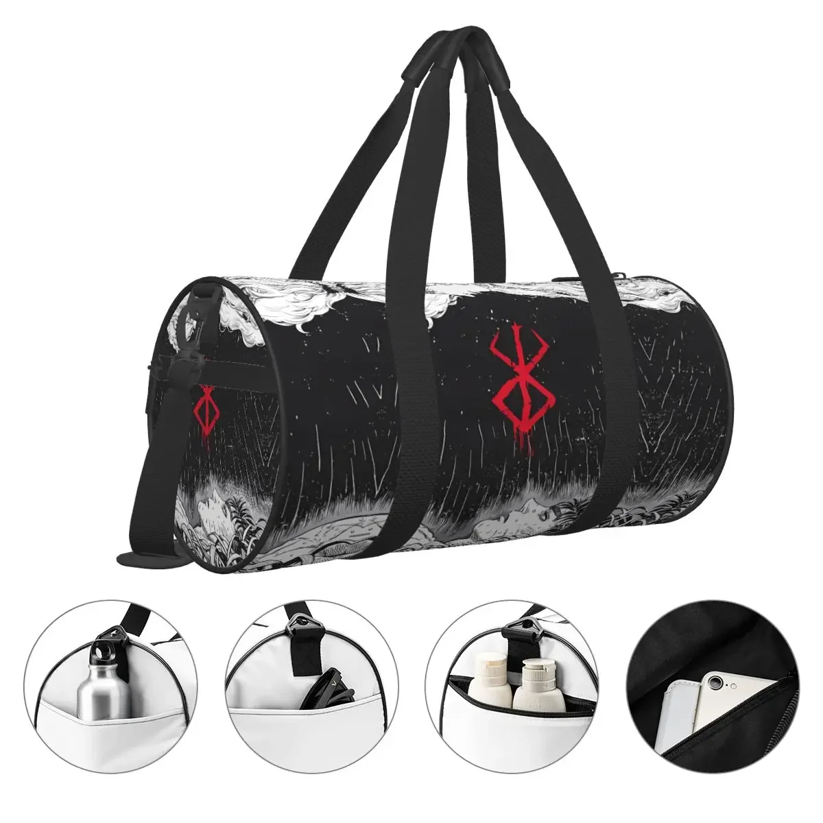 Japan Anime Bereserk Gym Bag Fashion Street Waterproof Sports Bags Large Capacity Travel Handbag Novelty Fitness Bag For Couple