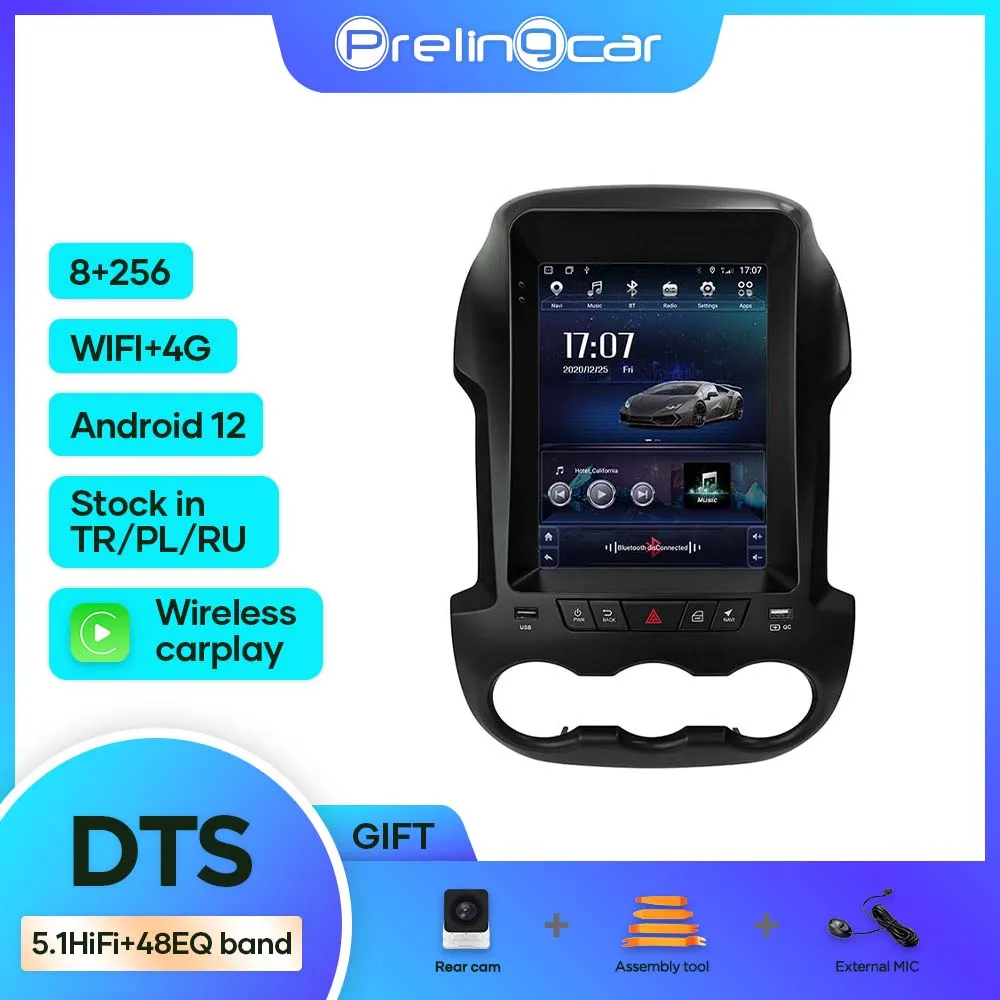 

Prelingcar Android 12.0 For Chevrolet Captiva 2008-2012 Car Monitor 8G+128G Carplay RDS GPS DST Sound Built 2din Radio Player