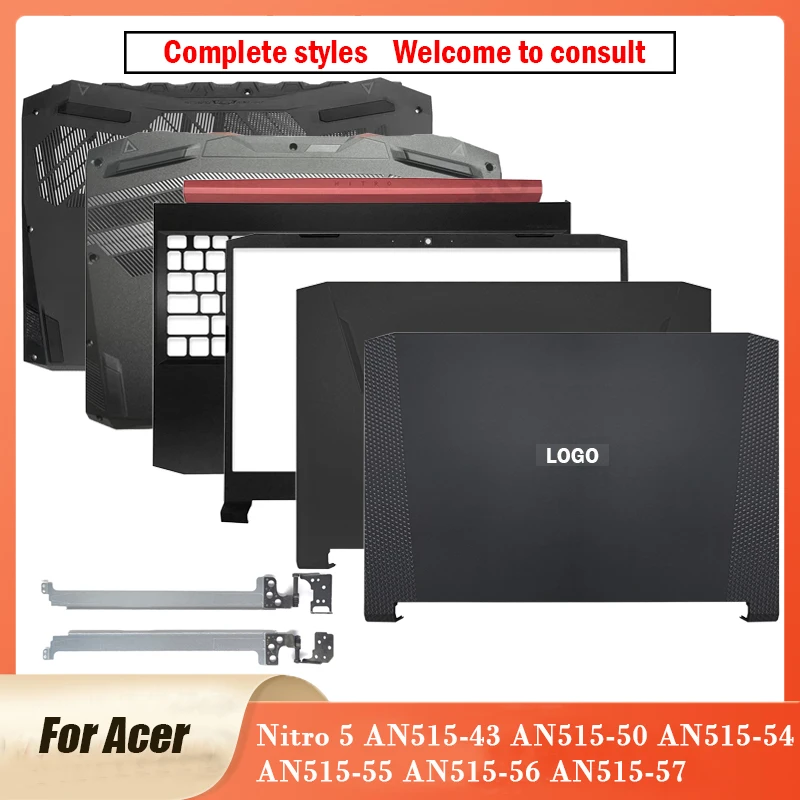 

New For Acer Nitro 5 AN515-43-50 AN515-54 AN515-55 AN515-56-57 Laptop LCD Back Cover Front Bezel Palmrest Bottom Base Hinges