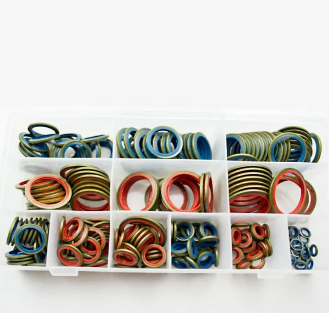 Washer Gasket Set 100/245pcs Sealing Gasket Set Oil Drain Combined Washer Seal Set M6 M8 M10 M12 M14 M16 M18 M20 M22 M24 M27 M30