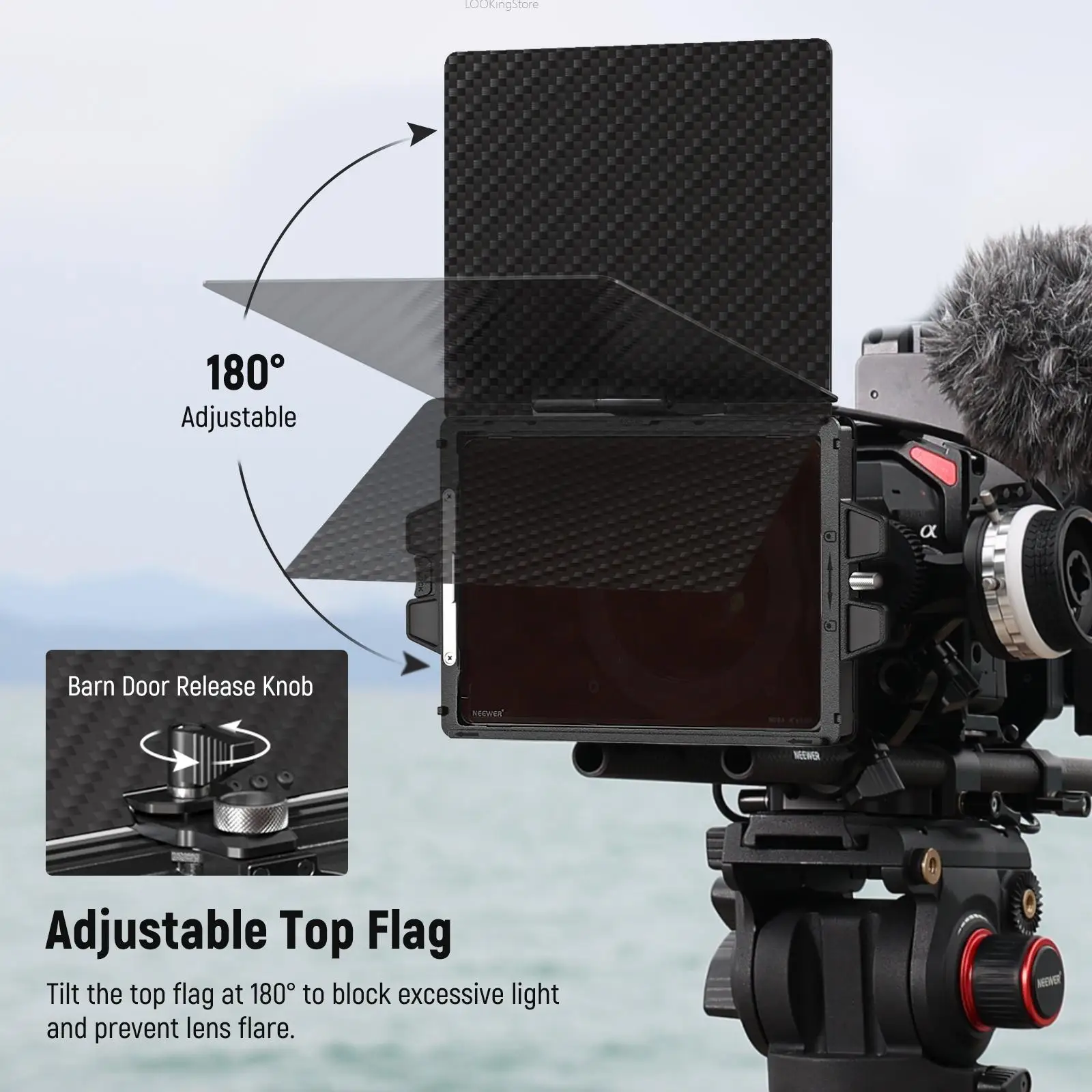 NEEWER PG002 Mini Matte Box マットボックス NEEWER PG002 Mini Matte Box z tacką na filtry 4