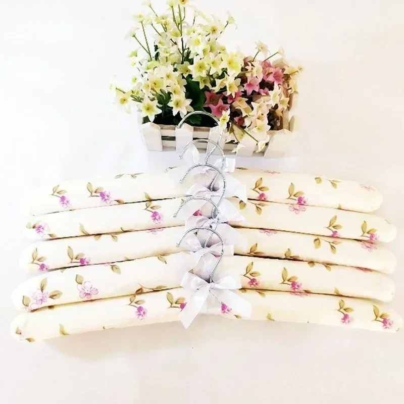 20PCS Sponge Clothes Hangers Non-Slip Space Saving  Dress Hanger Hook Drying Rack Clothes Hangers Random Color