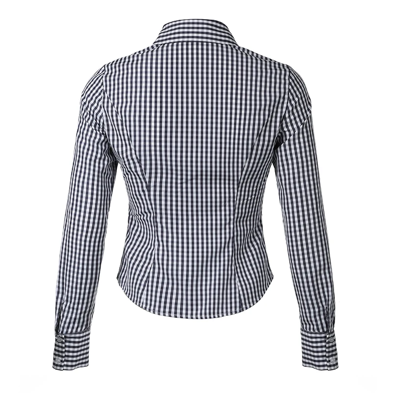 Y2K Women Turn-down Collar T-shirt Button Up Long Sleeve Vintage Slim Tee Fashion Outfits Autumn Casual Top Ladies