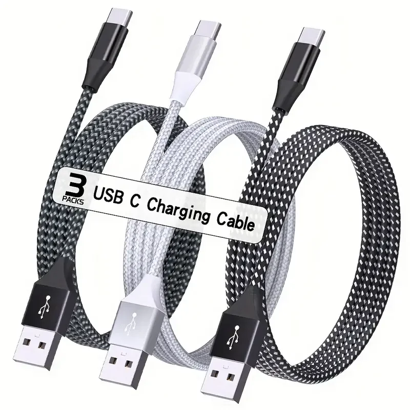 Cable USB-C Trenzado Nylon 18W Carga Rapida - iPhone Samsung