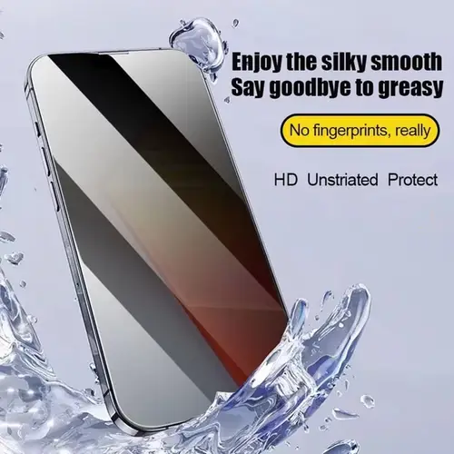 Oleophobic Coating Privacy Screen Protector For iPhone 17 Pro Max 16 18 15 13 11 14 12 Air 16e Mini SE XR Dust Free Installation - Image 3