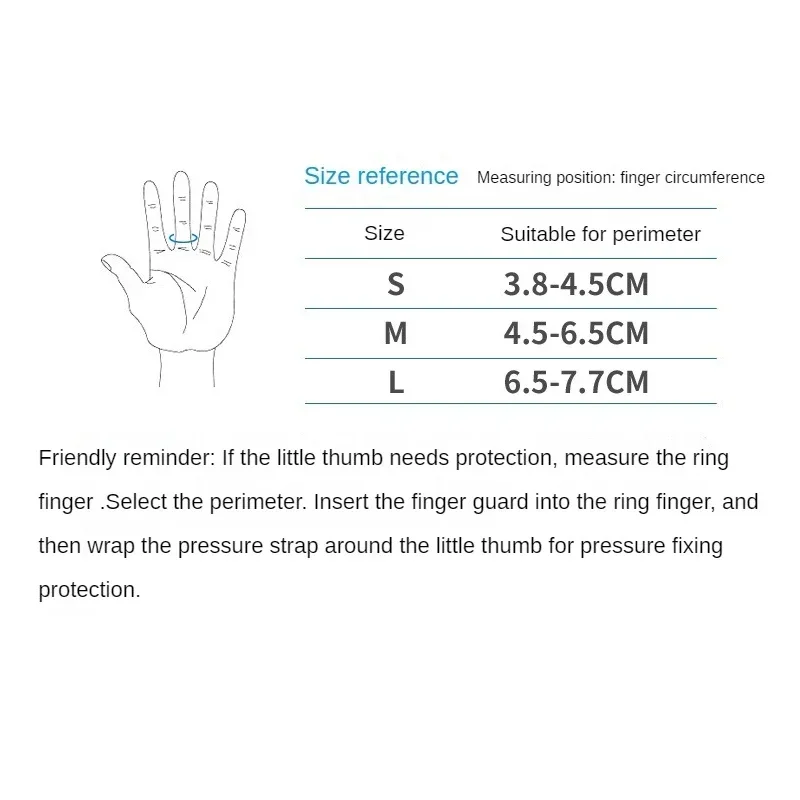 1PC Finger Splint Adjustable Finger Support Brace Sleeve Protector Basketball Finger Joint Protector Sports Support Tape 6