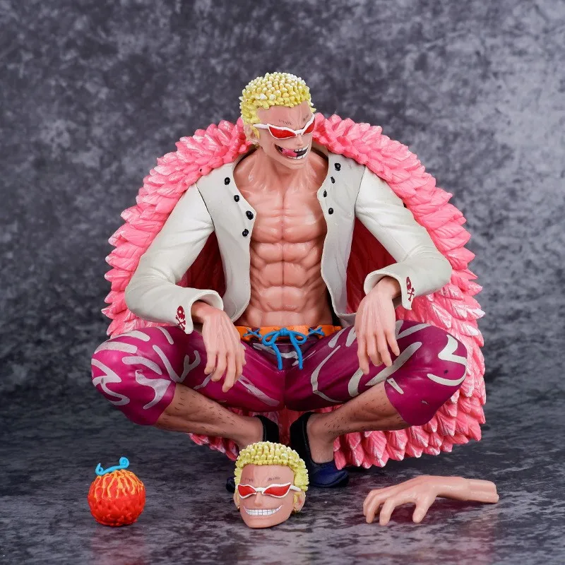 

Anime One Piece Figure High Quality Doflamingo Double Headed Handed Fruit Action Figure PVC Collection Statue Model Toys Gifts