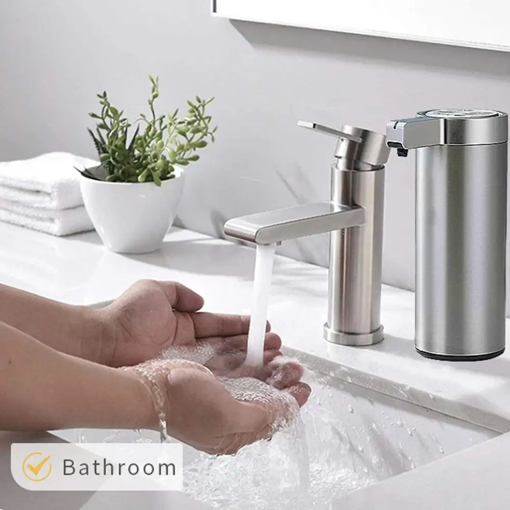 Description Picture 4 of itemTouchless Automatic Hand Soap Dispenser Induction Sensor 304 Stainless Steel Intelligent Hand Sanitizer Machine Reusable