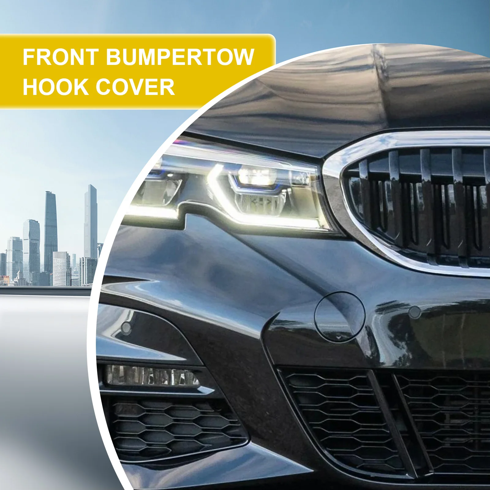 Front Bumper Tow Hook Cap Towing Eye Cover For BMW 3 G20 G21 M-Sport 51118099893 Car Accessories