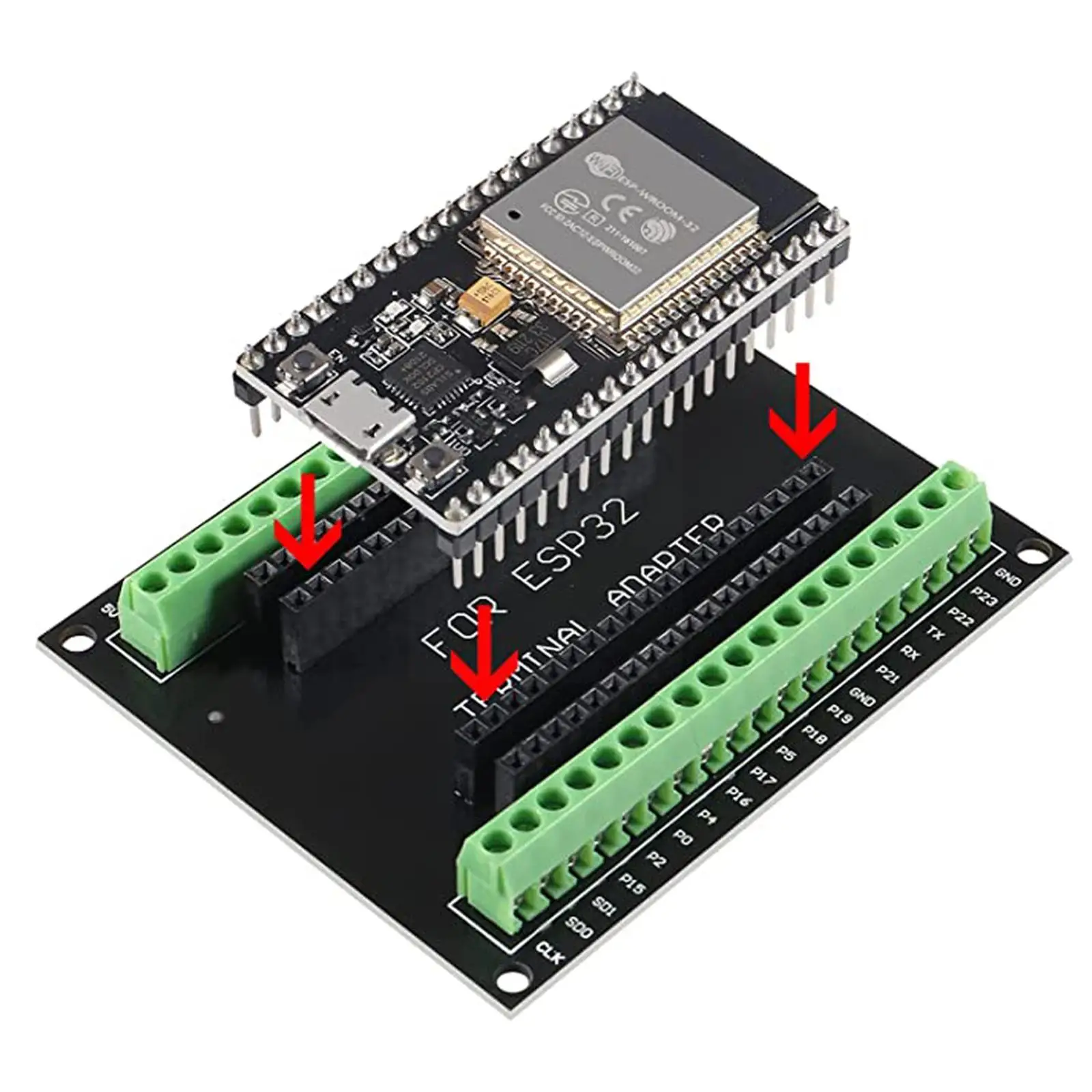 ESP32 ESP8266 브레이크 아웃 보드 GPIO 1 into 2 38 핀 호환 ESP32S ESP32 개발 보드 Ard F4H2 용 2.4 GHz 듀얼 코어, 개발 보드