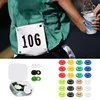 24Pcs Button Design Race Number Bib Holder Small Size Running Bib Clips Race Number Buckle Fitness Equipment Running Bib Clips 1