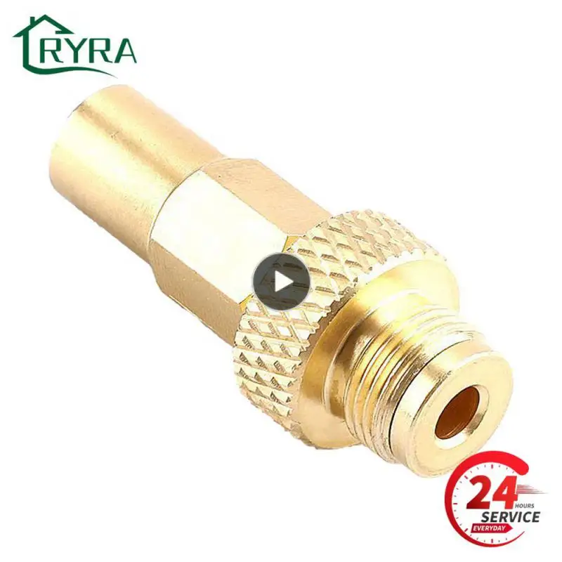 Raccordo In Ottone R410A Adattatore Pompa Per Tubo Di Ricarica Per Refrigerante Hvac Mini Condizionatori D'Aria Split 1/4 Maschio A 5/16 Femmina R410