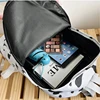 Personalized Harajuku Style Backpack For Women's Ins Super Hot Cow Pattern Cute Girl Canvas Bag Soft Girl Backpack 5