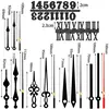 Quiet Quartzs Clock Motor Replacement Parts for Home and Office 5Pcs Clock Movement with Hands and Clock Numerals Kits R7UB 6