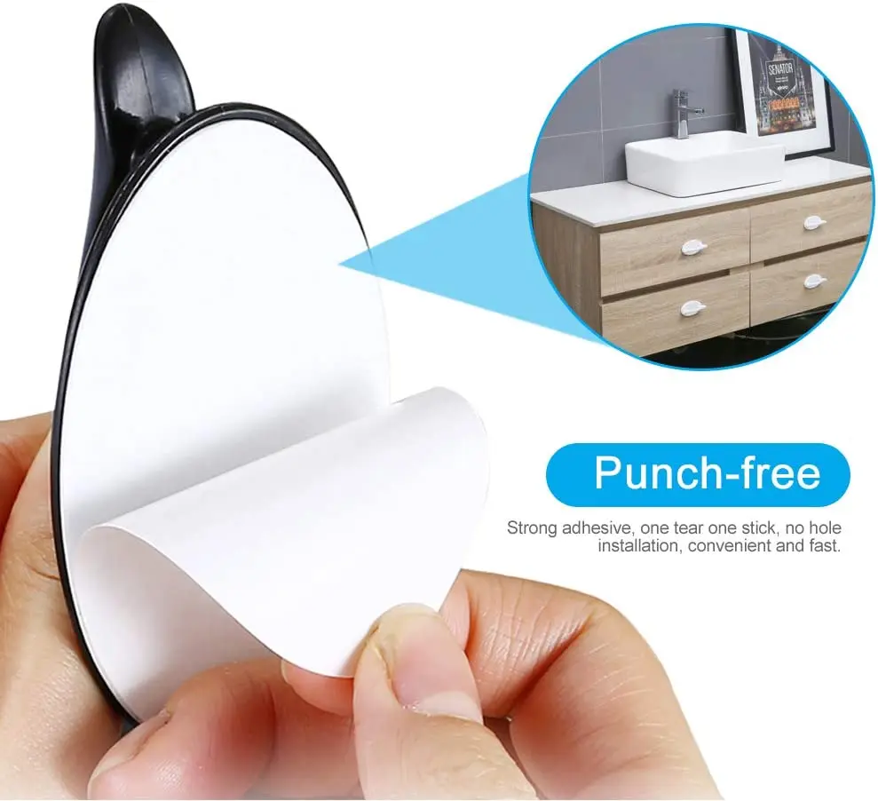 2/1pcs Self Adhesive Door Handles Punch-free Kitchen Cabinet Bedroom Wardrobe Pulls Furniture Hardware Door Knobs Drawer Handle