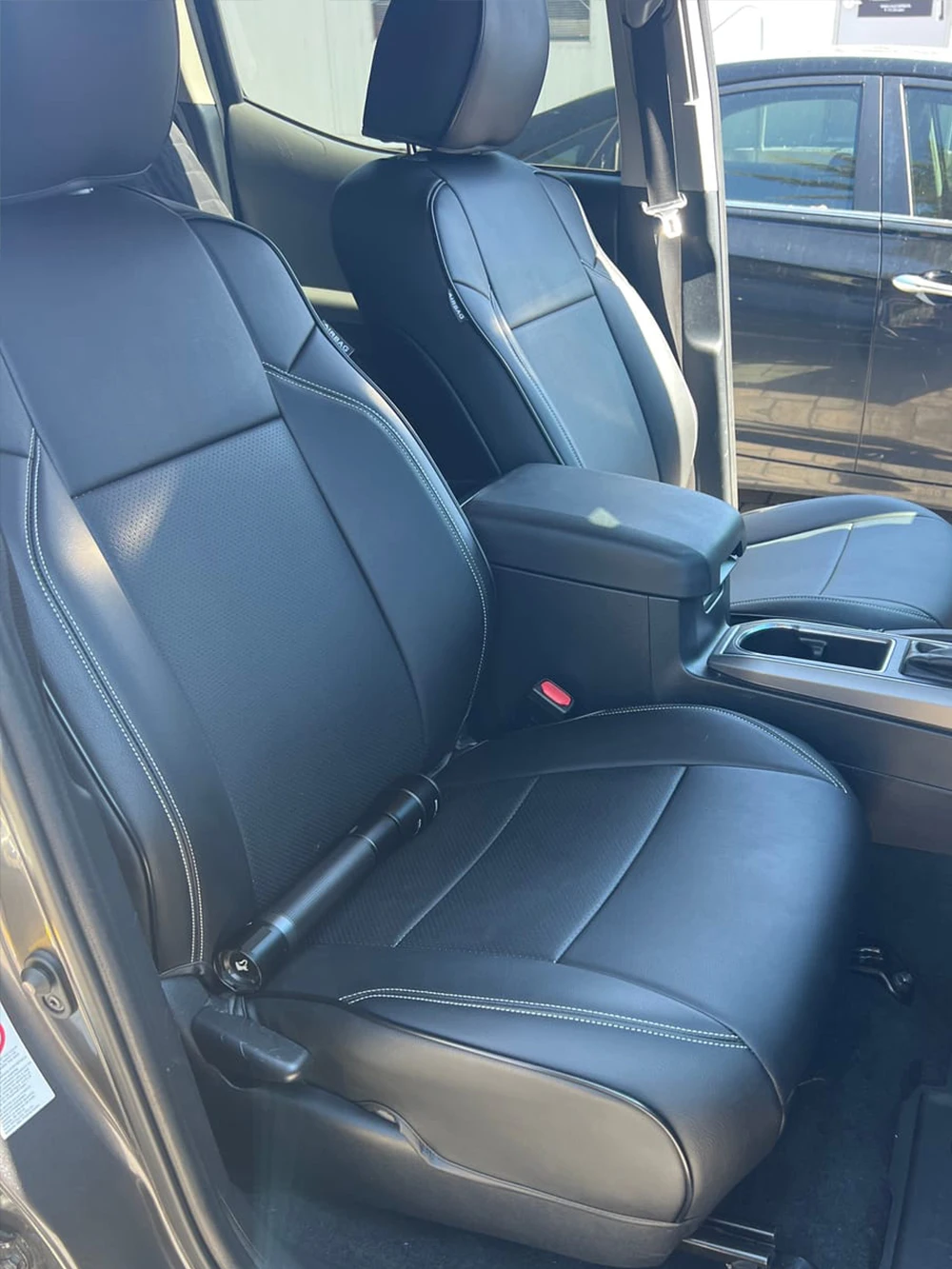 Custom Fit for 2001-2025 Toyota Tacoma Regular Tacoma Access Double Hybrid Car Seat Covers Accessories 5 Seats Full Set Leather