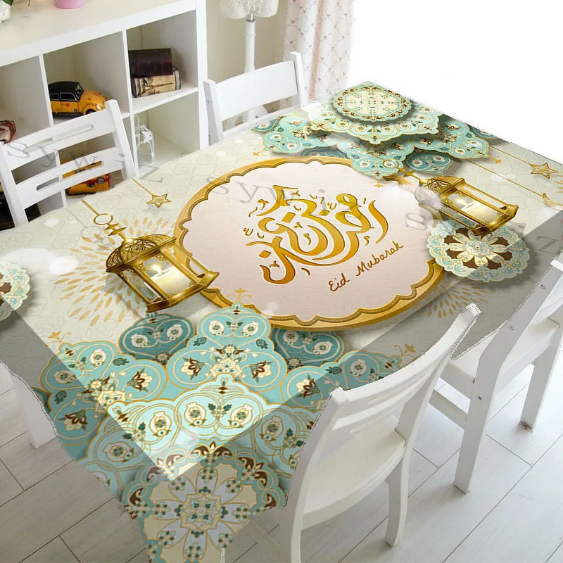 Ramadan Rectangular Tablecloths Ramadan Decoration Table Cloth